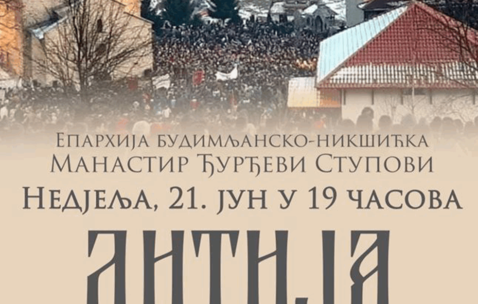 <span style='color:red;'><b>Berane</b></span> nastavlja litije, okupljanje kod manastira Svetog Simeona