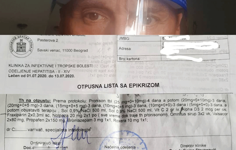 Miki Mećava demantovao MEDIJSKU LAŽ: Pokazao OTPUSNU LISTU i ispričao šta mu je rekao Dr.Goran Stevanović!