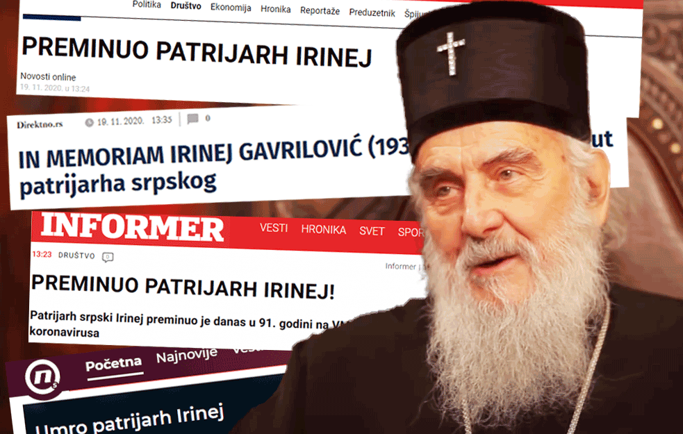 VEČERNJE NOVOSTI IZMEĐU UPOKOJENJA I VASKRSNUĆA
