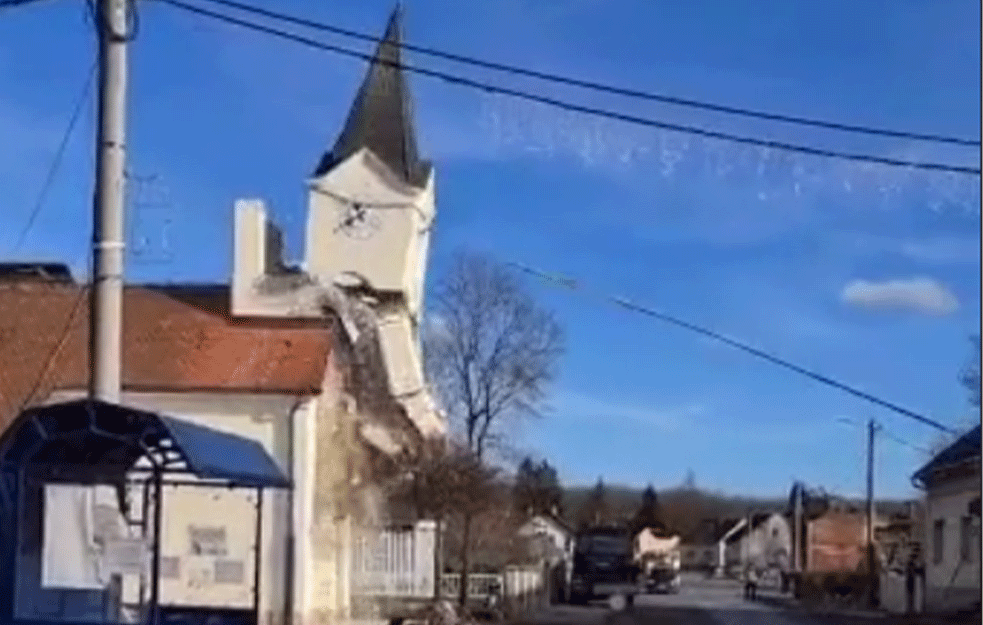 ŠTETA od zemljotresa oko pola milijarde evra! JEZIV snimak rušenja crkve na Baniji! (VIDEO)