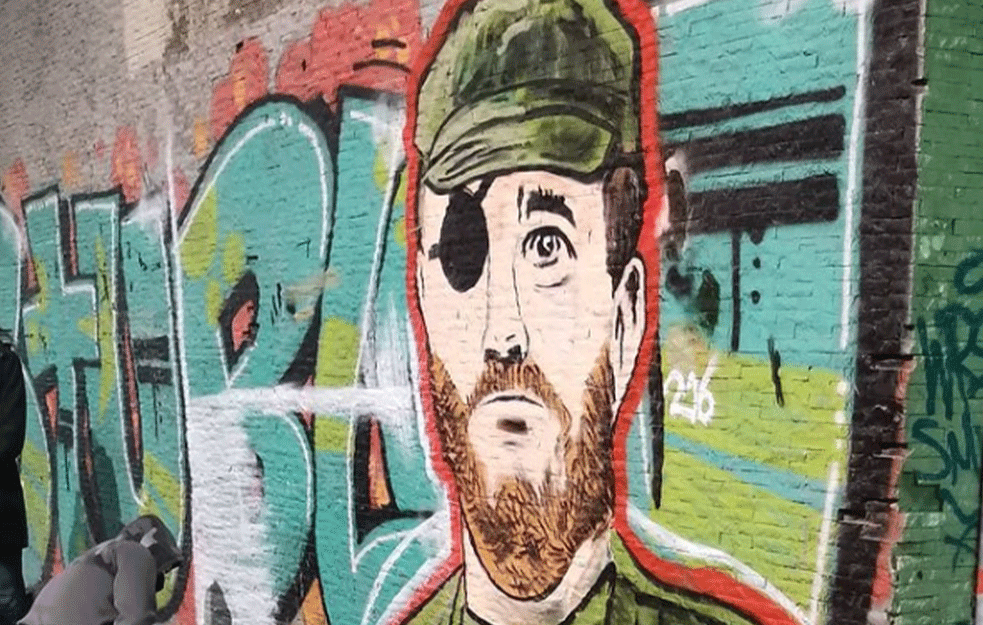 RUSKI DOBROVOLJAC DOBIO MURAL U BEOGRADU: Lik Alberta Andijeva ispred Doma omladine