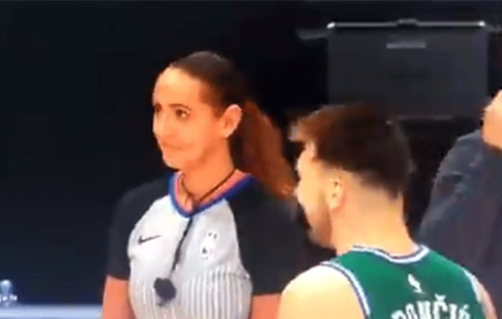LUKINOM ŠARMU NIJE ODOLELA NI DAMA KOJA JE SUDILA! Nije mogla da prestane da se smeje zbog Dončića (VIDEO)