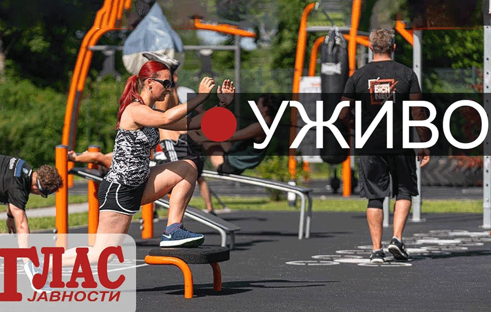 PROTEST ISPRED NARODNE SKUPŠTINE: ANTIKOVID TRENING NA OTVORENOM (VIDEO)

