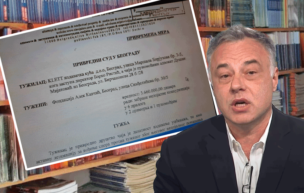 MONOPOLISTI OPET PORAŽENI: SUD I DRUGI PUT ODBIO ZAHTEV NEMAČKE „KLETI“ DA ZABRANI BESPLATNE UDŽBENIKE FONDACIJE 'ALEK KAVČIĆ'