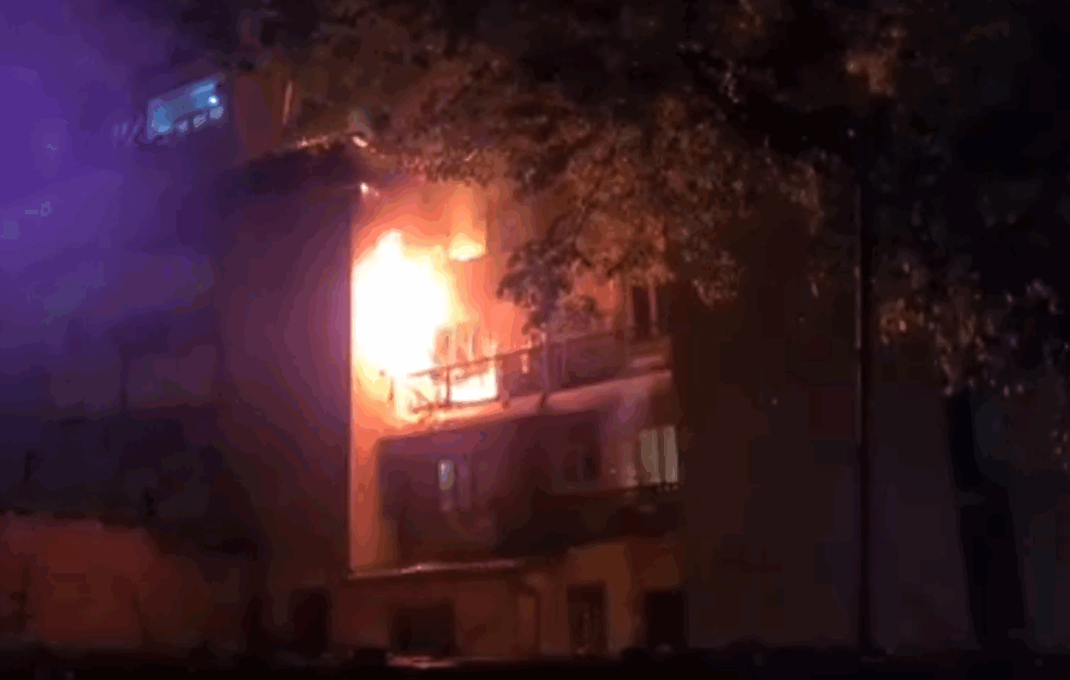 SNIMAK POŽARA U NIŠU! Brzom akcijom vatrogasaca sprečena TRAGEDIJA (VIDEO) 