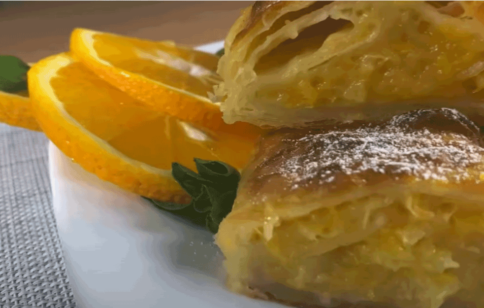 PITA SA POMORANDŽAMA: Pogledajte kako da NAPRAVITE ovaj svežavajući brzi SLATKIŠ! (VIDEO) 