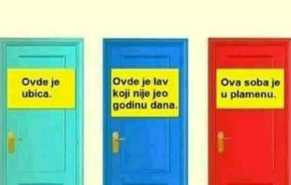 MOZGALICA KOJA VAS MOŽE KOŠTATI ŽIVOTA: PAŽLJIVO odaberite kroz koja VRATA ćete proći! 