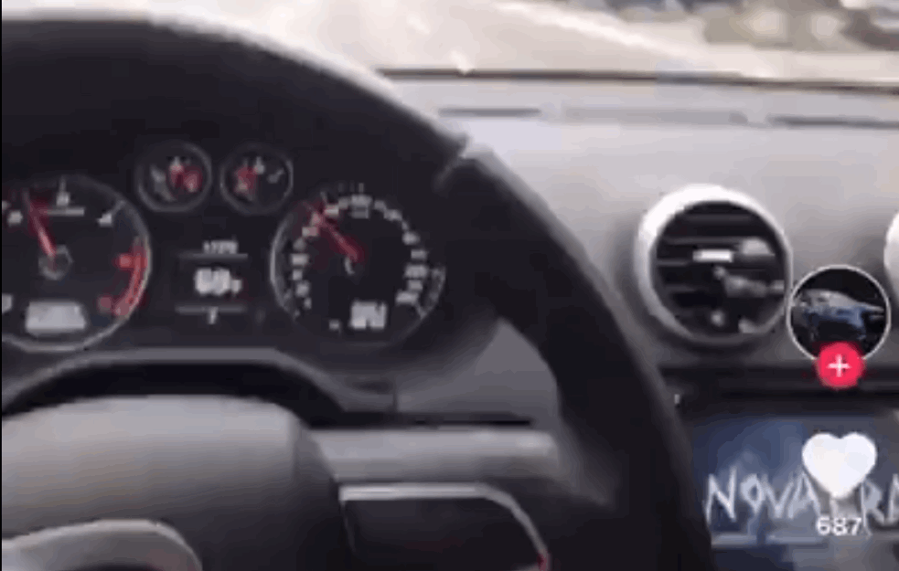 DIVLJA ULICOM KNEZA MILOŠA 130 NA SAT: Snimak vozača koji SUPROTNOM trakom luduje u centru Beograda USIJAO INTERNT (VIDEO)