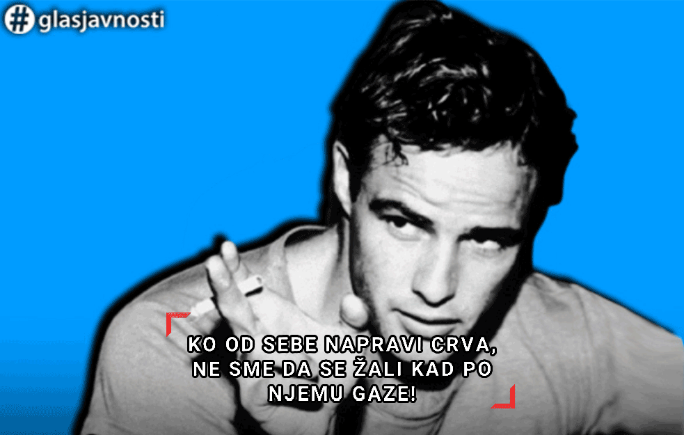 LEGENDA HOLIVUDA <span style='color:red;'><b>MARLON BRANDO</b></span> bio je poznat po mudrim izrekama, a najčuvenija je ona o CRVU I GAŽENJU! (FOTO) 
