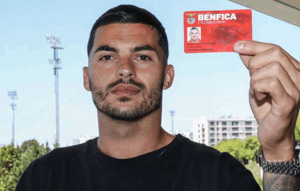 ON JE 15. SRBIN U ČUVENOM KLUBU! Benfika predstavila Radonjića, <span style='color:red;'><b>LEGENDARNI FUDBALER</b></span> mu poželeo dobrodošlicu (FOTO)