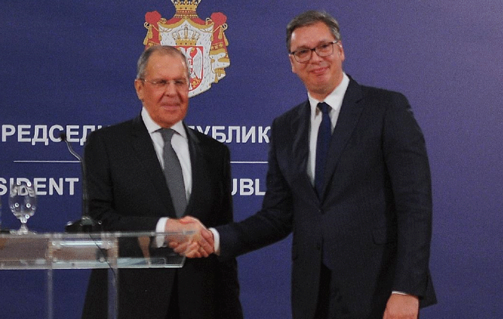 ALEKSANDAR VUČIĆ I <span style='color:red;'><b>SERGEJ LAVROV</b></span>: 