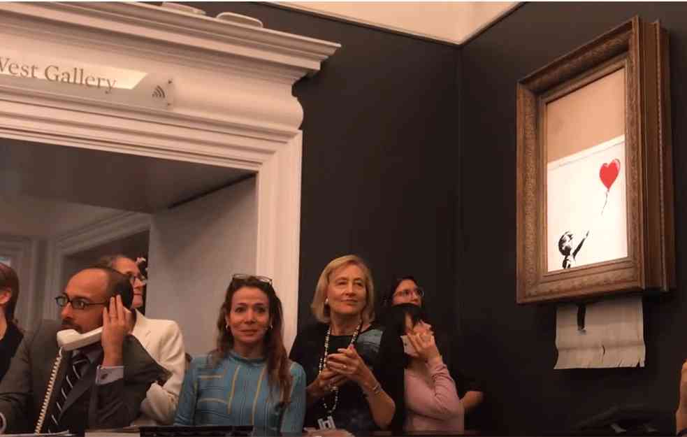 Izrezano delo tajnovitog uličnog umetnika Benksija prodato za 25,4 miliona dolara! (FOTO+VIDEO)
