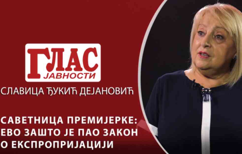 SAVETNICA PREMIJERKE: EVO ZAŠTO JE PAO ZAKON O EKSPROPRIJACIJI (VIDEO)
