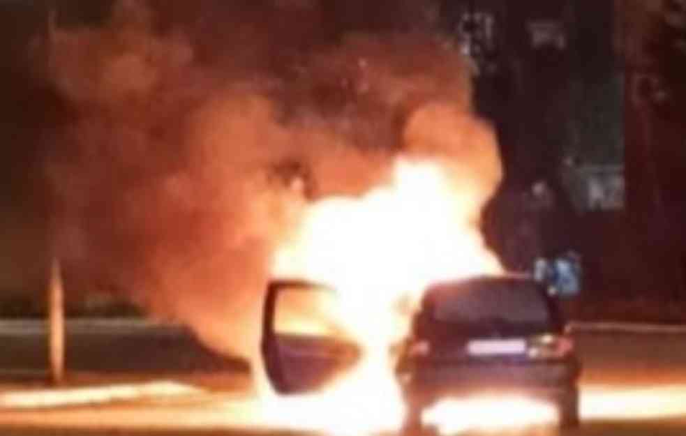 EKSPLOZIJA NA NOVOM BEOGRADU! Zapalio se automobil u Bloku 30 (FOTO) 