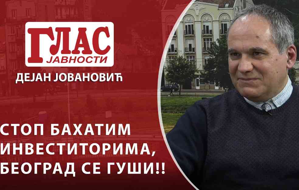 DEJAN JOVANOVIĆ: STOP bahatim INVESTITORIMA – Beograd se GUŠI! (VIDEO)