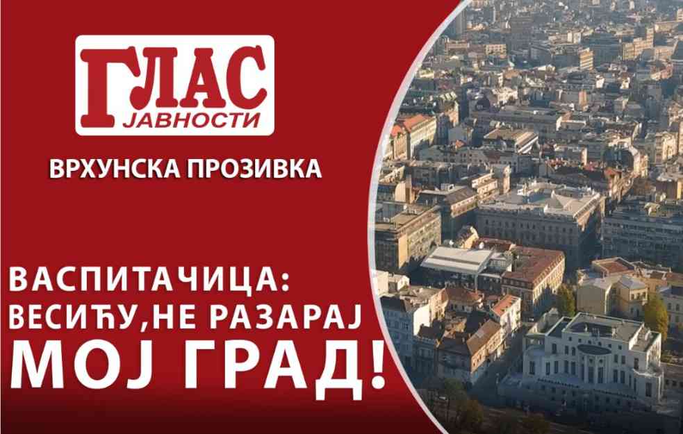 GRAĐANI UŽASNUTI I OGORČENI! <span style='color:red;'><b>Vaspitačica</b></span> oduvala večitog zamenika: Vesiću, ne razaraj nam grad! (VIDEO)