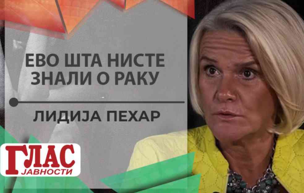 Dr LIDIJA PEHAR: EVO ŠTA NISTE ZNALI O RAKU (VIDEO)