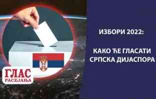 <span style='color:red;'><b>IZBORI 2022</b></span>: KAKO ĆE GLASATI SRPSKA DIJASPORA: 