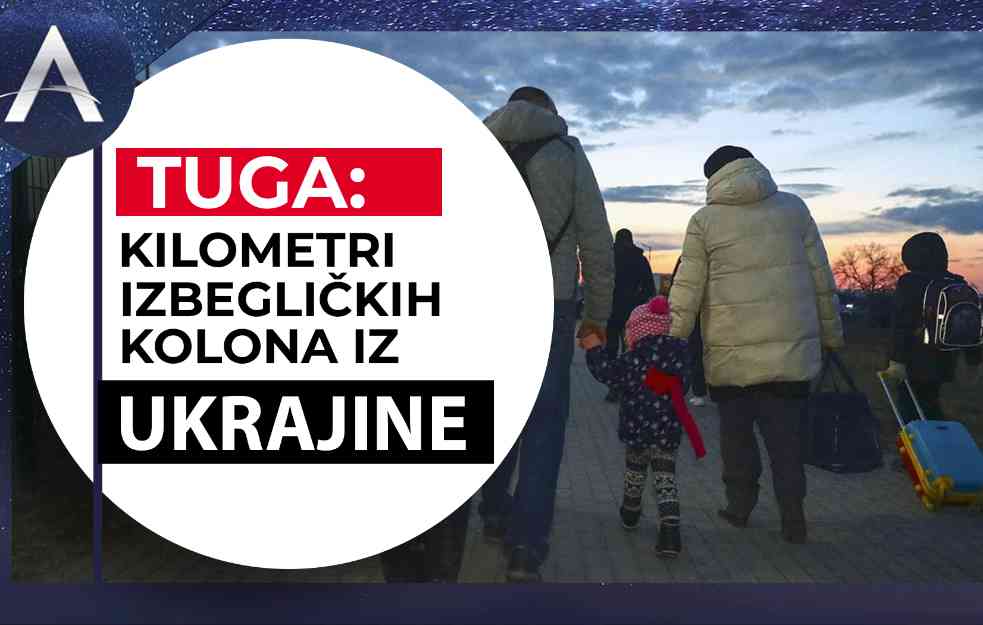 TUGA BOŽJA! Kilometri izbegličkih kolona iz Ukrajine: Preko granice beže ŽENE, DECA, PORODICE (VIDEO)
