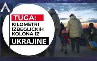 TUGA BOŽJA! Kilometri izbegličkih kolona iz Ukrajine: Preko granice beže ŽENE, DECA, PORODICE (VIDEO)