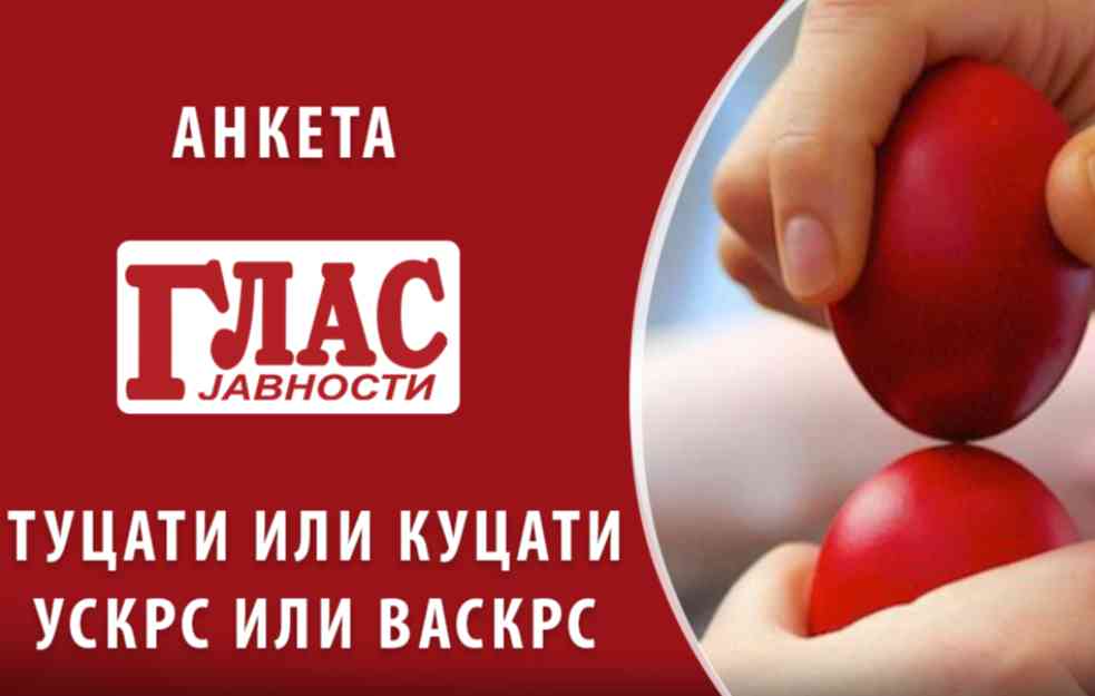 ANKETA GLASA JAVNOSTI: Kako se pravilno govori: Tucati ili kucati, Uskrs ili Vaskrs (VIDEO)