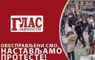 OBESPRAVLJENI SMO, NASTAVLJAMO PROTESTE! (VIDEO)
