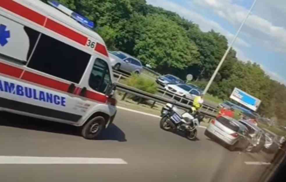 LANČANI SUDAR KOD PUMPE ZMAJ: Tri ekipe Hitne pomoći na terenu, otežan saobraćaj (VIDEO)