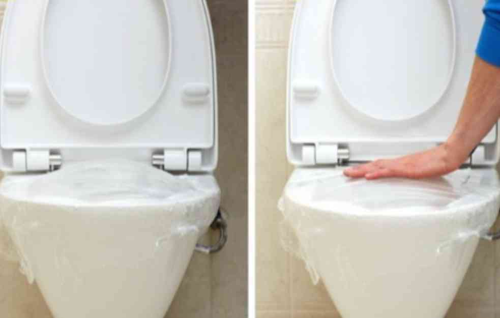 Stavio je običnu foliju preko wc šolje – rezultat je FENOMENALAN! (foto)