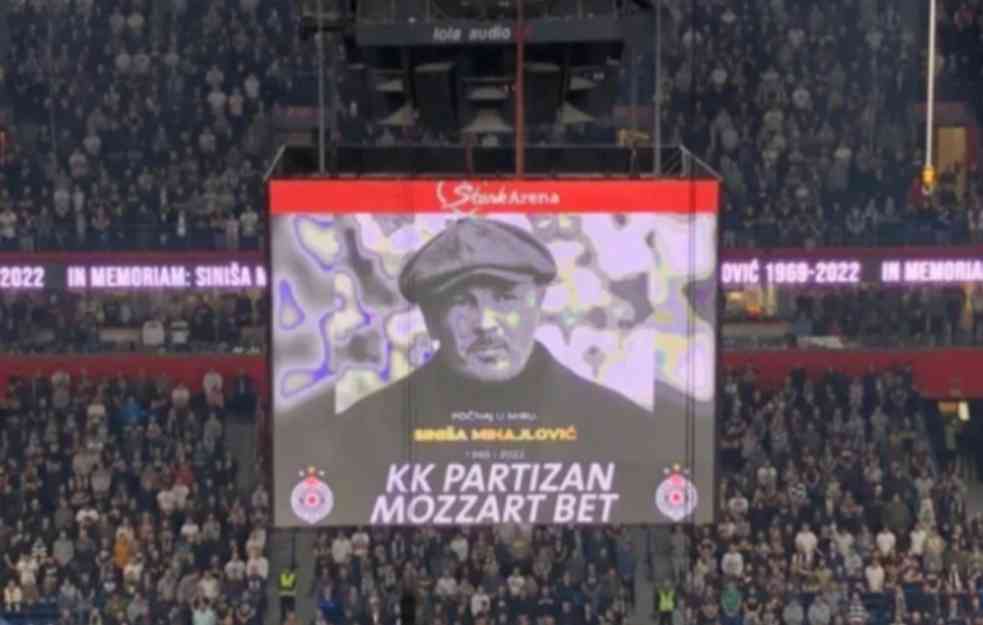 MINUT ĆUTANJA ZA SINIŠU MIHAJLOVIĆA: Navijači Partizana ODALI POŠTU legendarnom Mihi! 