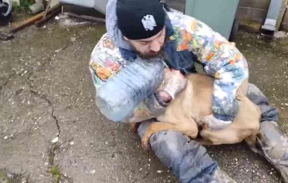 VIDEO KOJI TERA SUZE NA OČI: Bruka kod Šapca, psu stavio balon na glavu?! Sirotan danima tako lutao a onda je naišao Aleksandar