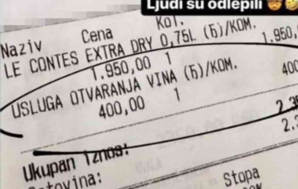 RAČUN ZA NEVERICU! Stavka na fiskalnom izazvala haos: Pogledajte šta je NAPLAĆENO! (FOTO)