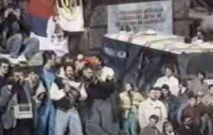 Godišnjica devetomartovskih <span style='color:red;'><b>demonstracija</b></span> u Beogradu