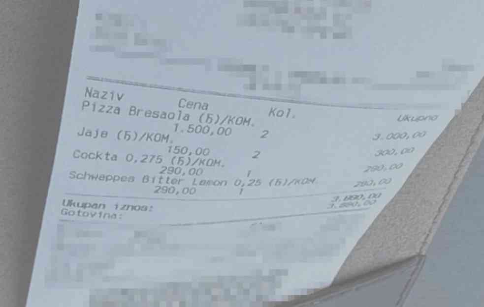 OVAKAV RAČUN IPAK NISTE VIDELI: Naručili picu, a kad su videli šta im je još naplaćeno - nisu mogli da veruju! (FOTO)