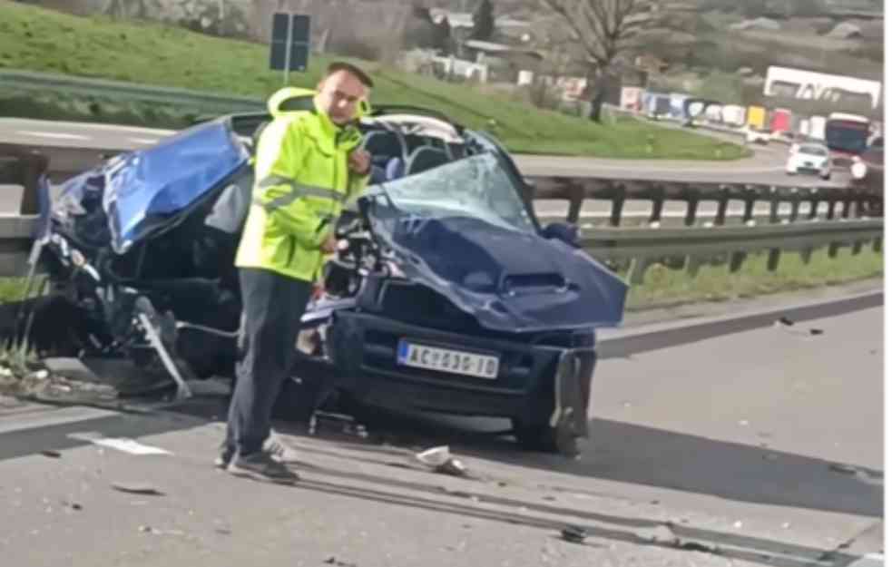 Udes kod Vrčina, jedna osoba povređena (VIDEO)