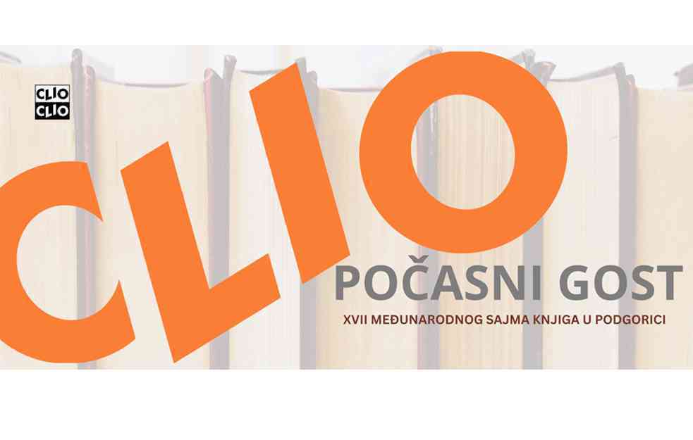 Sa ponosom vas obaveštavamo da je IP CLIO <span style='color:red;'><b>počasni gost</b></span> XVII međunarodnog sajma knjiga  u Podgorici