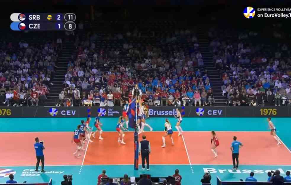 SILOVIT PREOKRET SRBIJE ZA POLUFINALE EVROPSKOG PRVENSTVA: Naše odbojkašice izgubile set, pa slomile Čehinje (VIDEO)