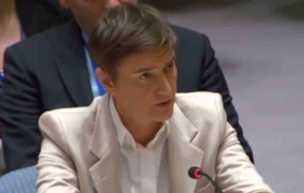 PREMIJERKA ANA BRNABIĆ U UN: Srbi na Kosovu i Metohiji izloženi političkom, pravnom, institucionalnom i fizičkom nasilju