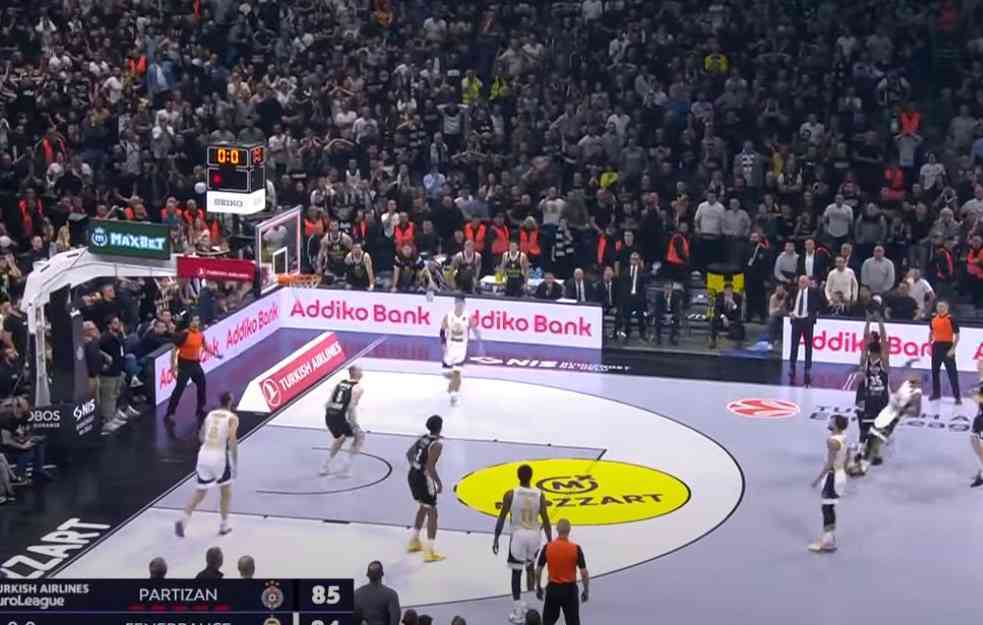 ČUDESNA POBEDA PARTIZANA NAD FENERBAHČEOM: Crno-beli gubili 15 razlike, pa napravili neverovatan preokret! (VIDEO)