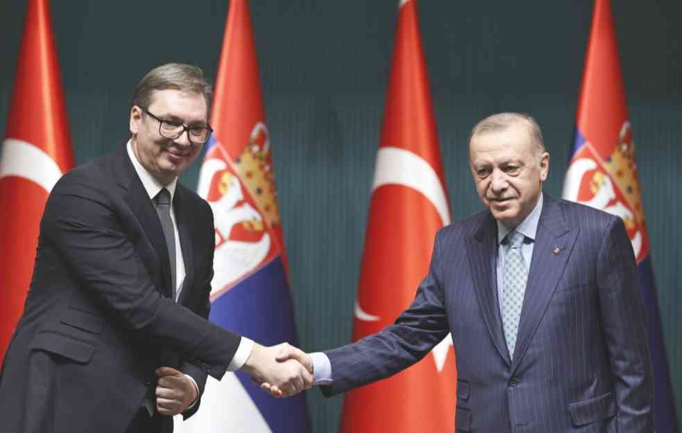 Erdogan u zvaničnoj poseti Srbiji 10. i 11. oktobra