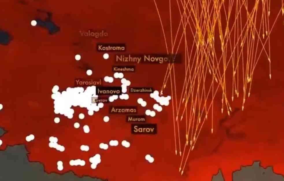 UŽASNA SIMULACIJA NAPADA NA RUSIJU: Projektili doleću sa svih strana, za minut bi nastradalo desetine MILIONA LJUDI! (VIDEO)
