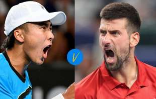 Novak Đoković igra protiv Rinkija Hadžikate na ATP-u u Brizbejnu