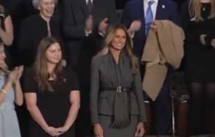 Tokom Trampovog govora Melanija bila glavna tema