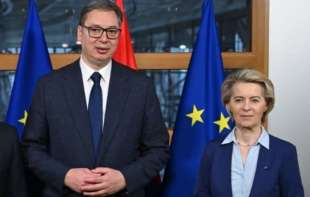 Vučić u Briselu: Nikakvog zvučnog topa nije bilo na protestu, spremni smo da se to proveri