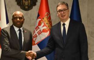 Vučić sa britanskim ministrom Dejvidom Lamijem: Nije korišćen <span style='color:red;'><b>zvučni top</b></span>. Dodik nije kriv za situaciju u BiH