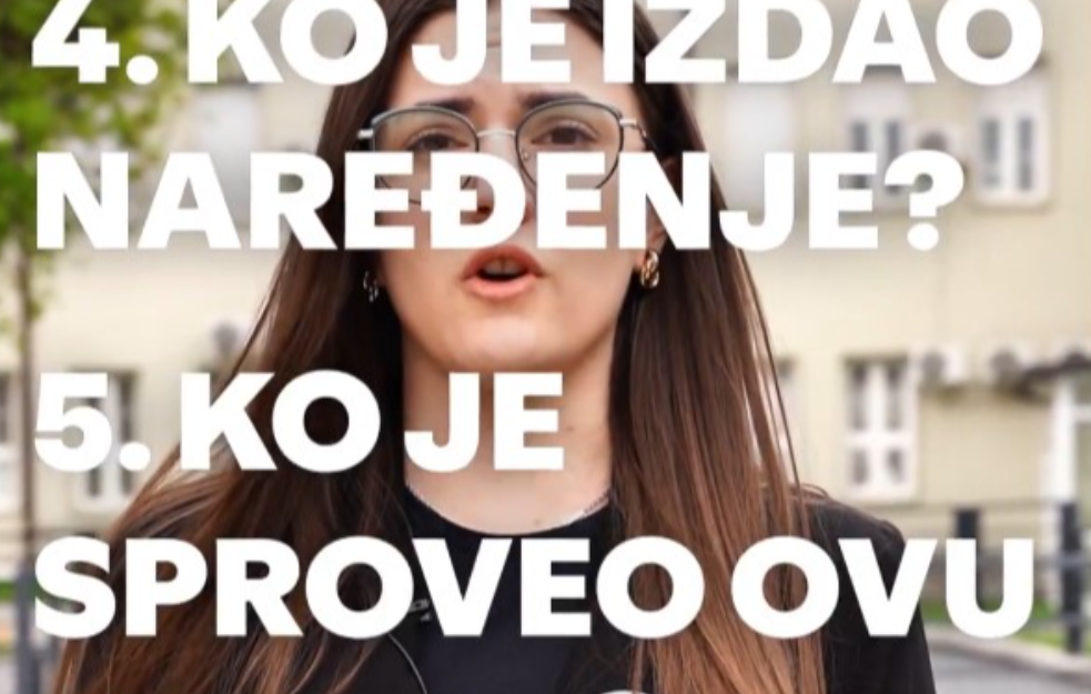Studenti izneli peti zahtev: Utvrditi šta se tačno desilo 15. marta (VIDEO)