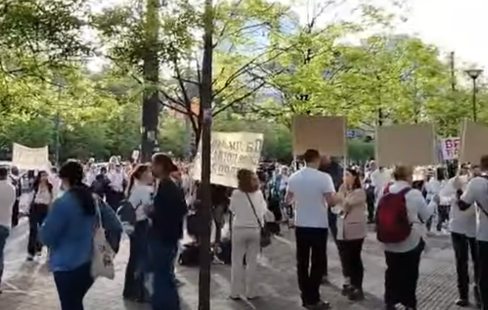 Protest protiv novog ministra prosvete: Zatvorena Nemanjina u smeru ka Slaviji