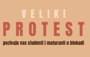 Počeo studentski protest u Čačku: Idemo dokle god bude trebalo