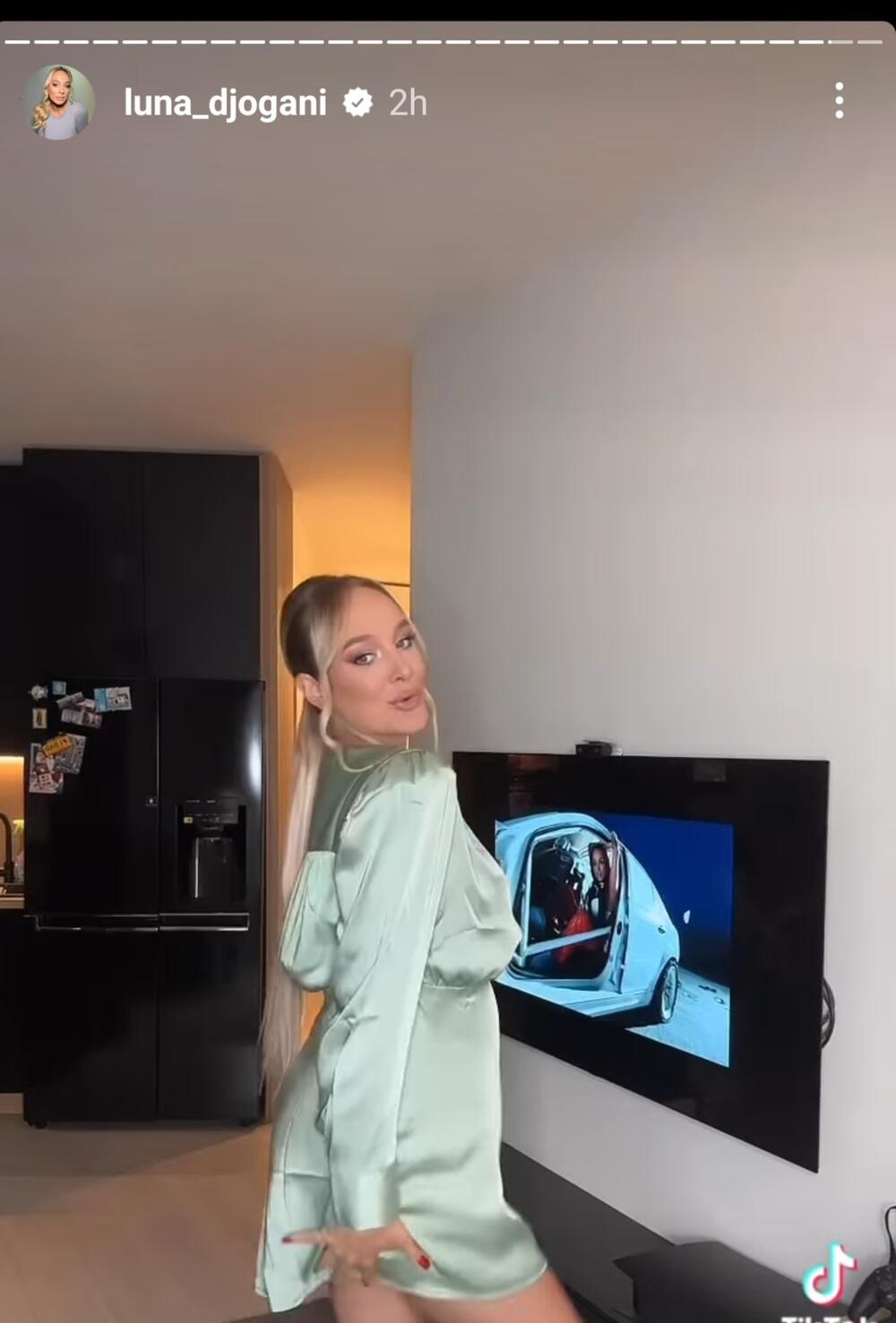 Printscreen tik tok Luna Djo