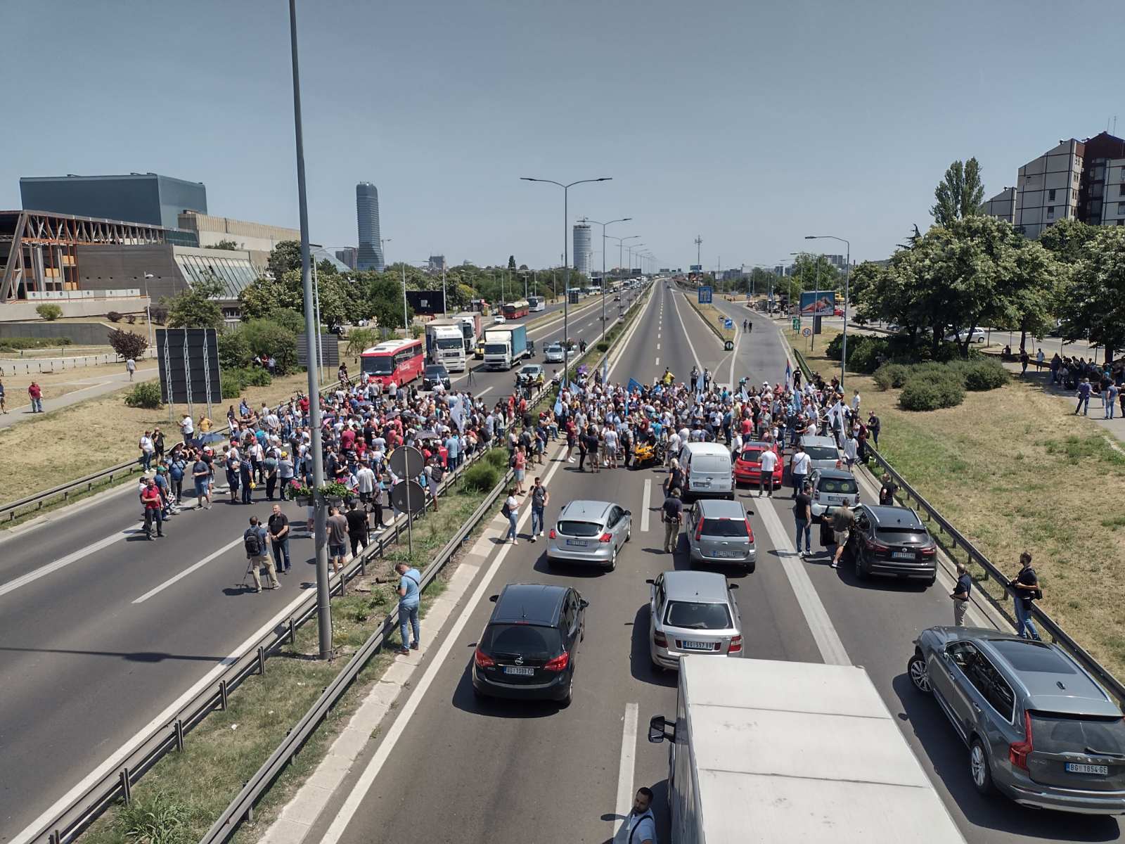 Protest radnika Fijata u Beogradu