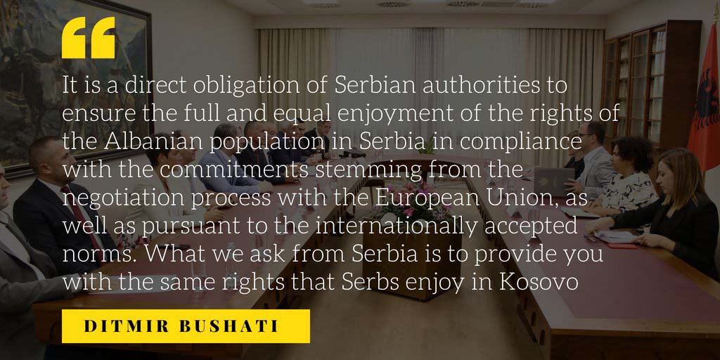 Тирана захтева иста права за Албанце у Србији, као за Србе на Косову